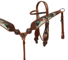 Painted Headstall and Breast Collar Sets
